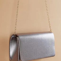 Code by Lifestyle Grey Textured Clutch-24