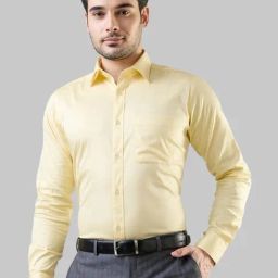 Raymond Yellow Slim Fit Shirt-picture-38