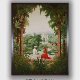 Indian Classic Art Multicolor Canvas Abstract Wall Art-image-57