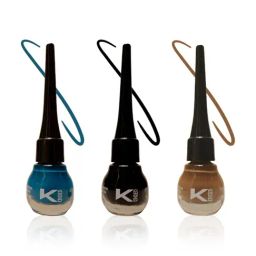 KINDED Liquid Eye Liner Midnight Black, Teal Green & Camel Brown Combo-24