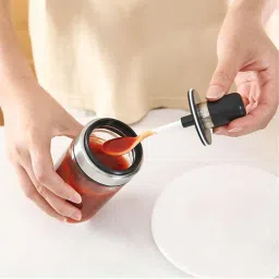 Femora Transparent Borosilicate Glass Spice Container with Spoon (250 ml) - Set of 1 image 5