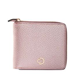 Caprese Amelia Blush Faux Leather Solid Zip Around wallet-image-85