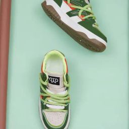 The White Pole Women's Green Casual Sneakers-image-95