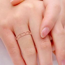 Candere by Kalyan Jewellers 18K Rose Gold BIS Hallmark Ring for Women-image-11