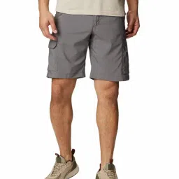 Columbia Grey Comfort Fit Utility Cargo Shorts-image-43