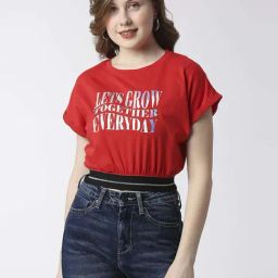 Pepe Jeans Red Cotton Printed T-Shirt-picture-15