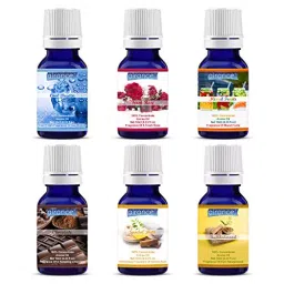 Airance 10 ml Each Cool Breeze, Fresh Rose, Mixed Fruit, Chocolate, Sandal Bath & Sandal Wood Oil Fragrance Refill For Diffusers (Pack of 6)-26