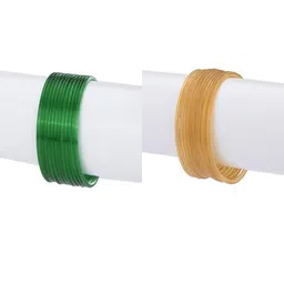 1ST TIME Set Of 24 Green Alloy Bangles-picture-4