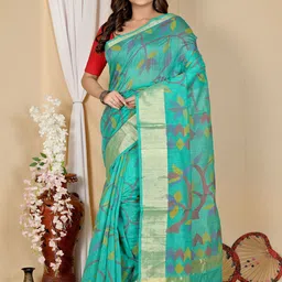 DipDiya Woven Design Zari Taant Saree-image-71