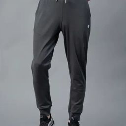 Red Tape Dark Grey Regular Fit Joggers-image-2
