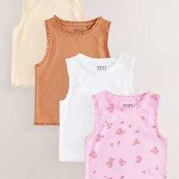 NEXT Girls Floral 4 Printed T-shirt-image-5