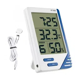 NUTAN Digital Temperature & Humidity Thermometer Resolution ‎0.1, KT-908-37