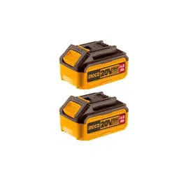 Ingco Lithium Ion Battery Set with 4.0 Ah Battery Capacity and 4 A Charge Current, COSLI240312 (Set of 2)-19