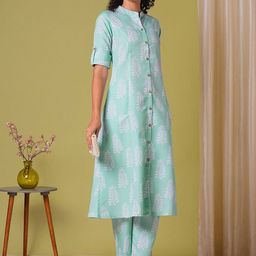 Anni Designer Women Floral Printed Regular Kurta with Trousers-image-84