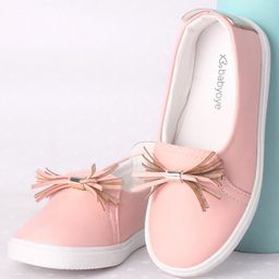 Babyoye Slip on Bellies With Applique - Pink-image-32