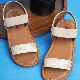 Mine Sole Foil Dots Printed Sandals - Beige-image-11