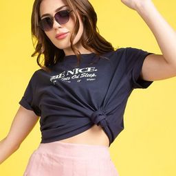 Mast & Harbour Women Printed T-shirt-image-71