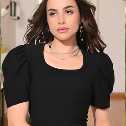ZEUGEN Puff Sleeve Top-image-98