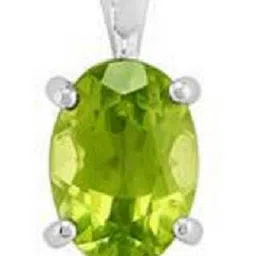 GenZcomplex Silver-Plated Artificial Stones Studded Pendant With Chain image 2