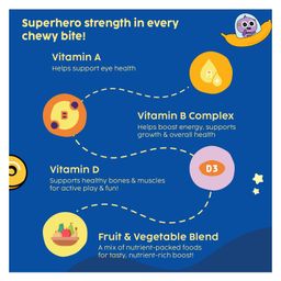 PLIX SuperTots Multivitamin Gummies | Sharper vision, Improved immune function | Mango flavored | 30 gummies image 5
