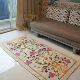 Swadeh Multicolor Wool Woven Tangled Bloom Living Room Rug-picture-31