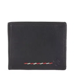 Kara Black Formal Leather Bi-Fold Wallet for Men-4