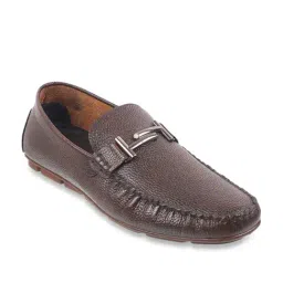 Mochi Men's Brown Casual Loafers-image-73