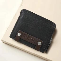 Hidesign HARLEM Black Small Leather Zip Around Wallet-image-30