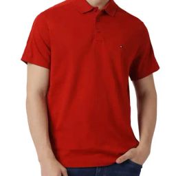 Tommy Hilfiger Arizona Red Regular Fit Polo T-Shirt-image-39