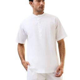 SleepZ by Raymond White Cotton Comfort Fit Thermal Top-image-80
