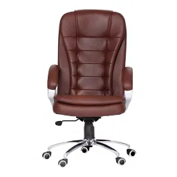 Da URBAN Windsor Brown High Back Revolving Leatherette Ergonomic Home & OfficeExecutive Chair-picture-16