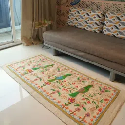 Swadeh Multicolor Wool Woven Sunset Wings Living Room Rug-picture-32