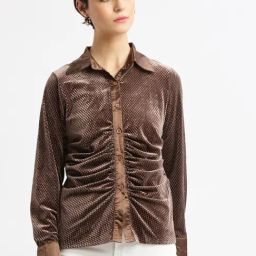 SHOWOFF Brown Checks Shirt-image-16