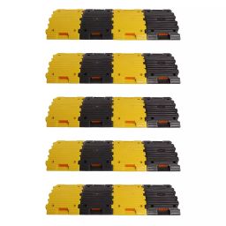 Ladwa Size 5 m x 50 mm Road Hump Speed Breaker for Safety & High Visibilty Plastic Yellow & Black, LSI - PRH -50mm - P5-image-97