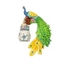 ELIANTE Multi Fiber Wall Light Peacock Single Design Flush Mount Without Bulb-14