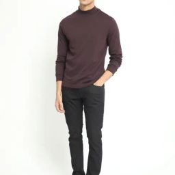 Rare Rabbit Maroon Regular Fit Solid Sweatshirt image 5