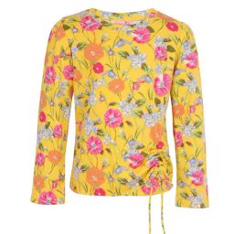 Cutecumber Kids Yellow Floral T-Shirt-image-71