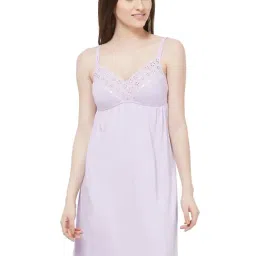 Soie Purple V-Neck Babydoll-image-13