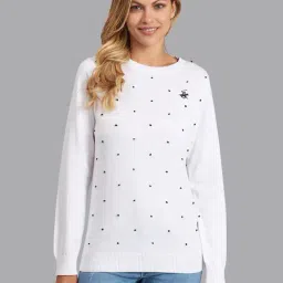 Beverly Hills Polo Club White Embellished Sweater-picture-33