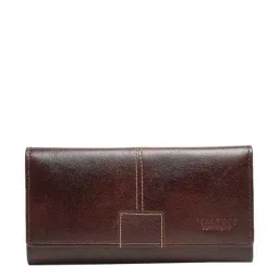 Teakwood Leathers Dark Brown Solid Bi-Fold Wallet for Women-31