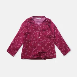 Gini & Jony Kids Pink Printed Top-image-58