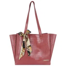 Bagsy Malone Red Textured Medium Tote Handbag-image-34