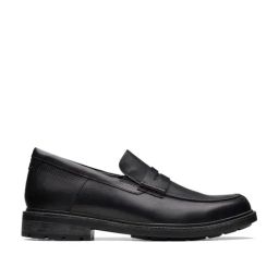 Clarks Men's Un Shire Black Loafers-image-98