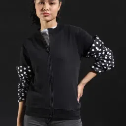 Campus Sutra Black Geometric Print Sweatshirt-image-38