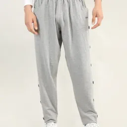 Chkokko Grey Melange Regular Fit Trackpants-image-20