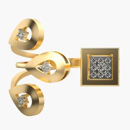 VALANOVA Women Yellow Ring Diamond-picture-45