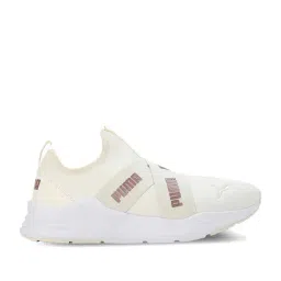 Puma Women's Wired Run Slipon Metallics Cream Walking Shoes-image-49