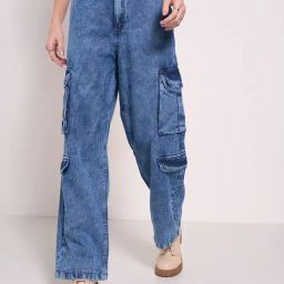 Sf Jeans By Pantaloons Blue Cotton Relaxed Fit Jeans-image-24