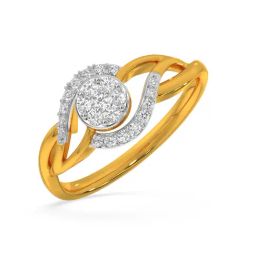 Kisna Diamond & Gold Jewellery Kush 18k (750) Diamond & Gold Ring For Women-picture-35