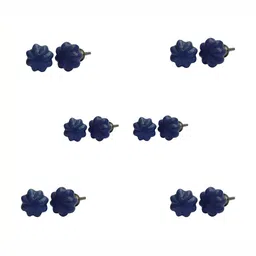 Indianshelf 6-Pcs Blue Ceramic Pomegranate Knobs-image-80